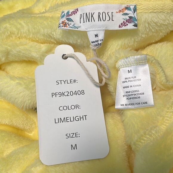 Pink
Rose NEW Yellow Super Soft Fleece Zip Neck Hoodie sz M - Picture 5 of 7